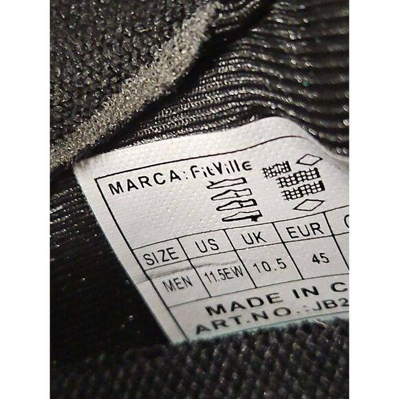 FitVille BriskWalk‎ Recovery Slip-On Wide Walking Sneakers Black Men\'s 11.5EW main image 14